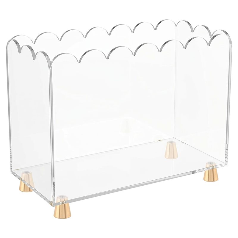 Magazine Holder Rack - ABKO-Акриловая подставка для журналов с металлическими