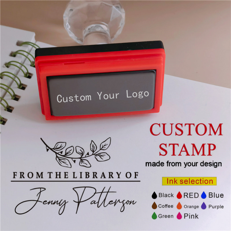 Rubber Date Stamp - Персонализированный самонаборный штамп с логотипом, фоточувствительный