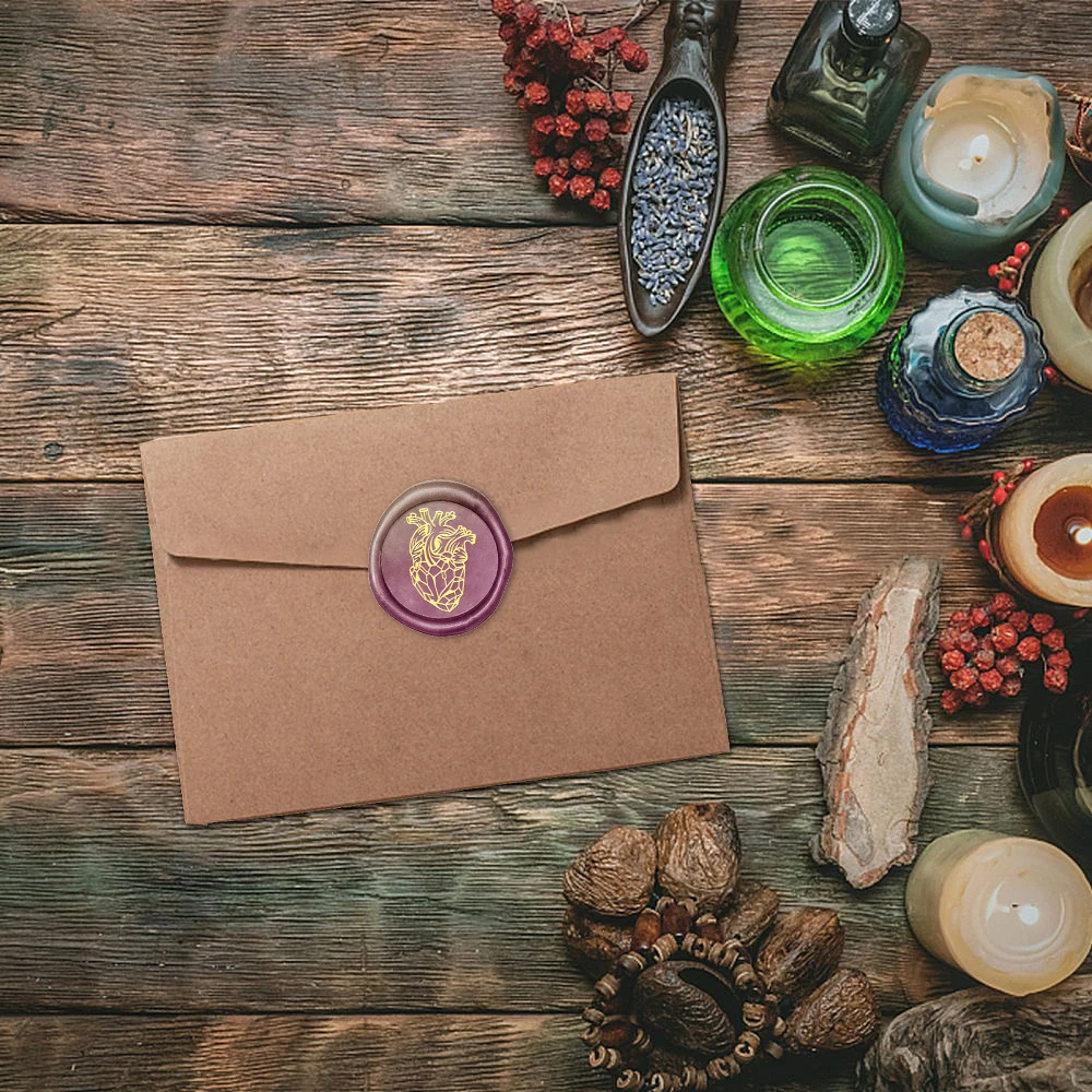 Wax Seal Stamp Set - Набор для восковых печатей, 1 съемная